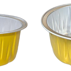 Minimolde de aluminio redondo Ramequines SW536. De 130Ml Paq*50unds con tapa